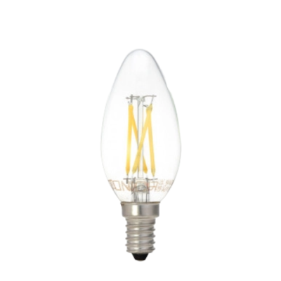 Optonica Lampadine LED a Filamento C35 E14 4W Alta Efficienza e Lunga Durata