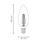Lampadina LED Filamento Oliva Attacco E14 Potenza 6 Watt