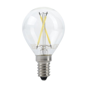 Lampadina LED Filamento Sfera Attacco E14 Potenza 4 Watt