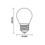 Lampadina LED Filamento Sfera Attacco E27 Potenza 6 Watt
