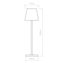 Lampada LED da Tavolo Decorativa 3,5 Watt Switch Dimmerabile