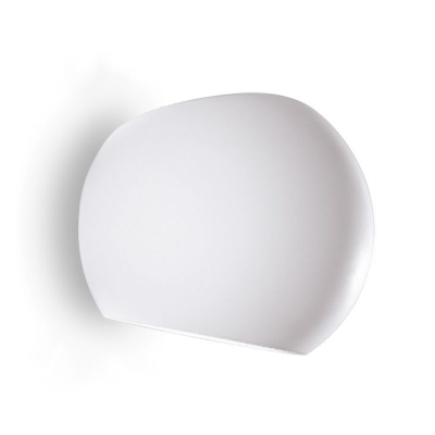 Applique Sferica in Gesso da Parete LED Bi Emissione Verniciabile Attacco G9