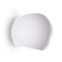 Applique Sferica in Gesso da Parete LED Bi Emissione Verniciabile Attacco G9