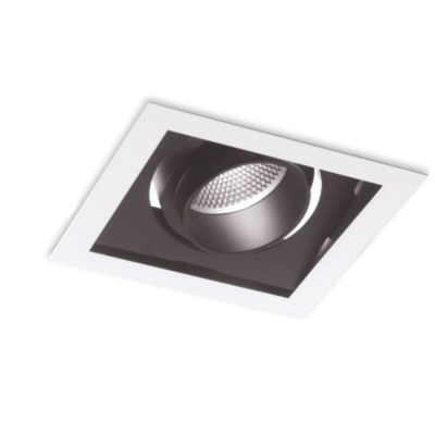 Faretto LED Orientabile da Incasso Colore Bianco/Nero Luce Naturale 4000K