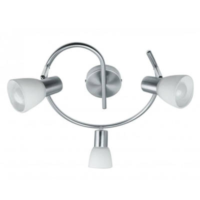 Plafoniera a Spirale LED 3 Luci Spot Orientabili Attacco E14 Alimentazione 230V