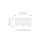 Faretto LED Incasso Modulare Cornice Bianca Interno Nero 6 Watt 220 Lumen 