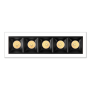 Faretto LED Incasso Modulare Cornice Bianca Interno Nero 10 Watt 500 Lumen 