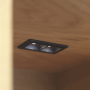 Faretto LED Incasso Modulare Cornice Bianca Interno Nero 10 Watt 500 Lumen 