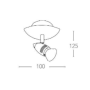 Applique Faretto LED Orientabile Soffitto Spot Attacco GU10 Alimentazione 230V