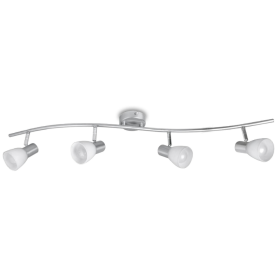 Applique con Faretti LED Orientabili a Soffitto Spot Attacco E14x4 220V