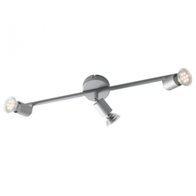 Applique Faretti LED Orientabili Soffitto Spot Alluminio Attacco GU10x3 