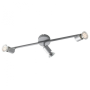 Applique Faretti LED Orientabili Soffitto Spot Alluminio Attacco GU10x3 