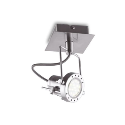 Faretto LED a Soffitto Orientabile in Metallo Spot Attacco GU10 230 Volt