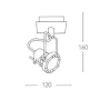 Faretto LED a Soffitto Orientabile in Metallo Spot Attacco GU10 230 Volt