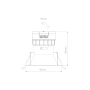 Faretto LED Incasso Tondo Colore Bianco 230 Volt Potenza 8 Watt Switch IP44