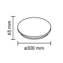 Plafoniera Led Circolare Optonica Da Soffitto 18W 4500K