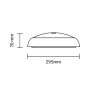 Optonica 2805 Plafoniera Led Tonda Con Sensore Di Movimento 18W Bianca Luce Naturale 4500K