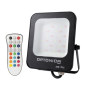 Proiettore LED RGB Light  con Telecomando Potenza 30 Watt Colore Nero IP65