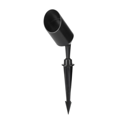 Proiettore Spot Plastica Nero Picchetto Incluso Attacco GU10 IP65