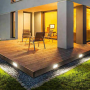 Segnapasso Bianco LED Incasso Cassetta 503 Rettangolare 3 Watt Luce Regolabile