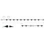 Catenaria Luminosa con 10 Portalampada Attacco E27 Cavo Lunghezza 10 metri IP54