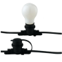 Catenaria Luminosa con 10 Portalampada Attacco E14 Cavo Lunghezza 5 metri IP44
