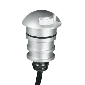 Segnapasso Grigio LED Incasso Tondo Pavimento 1W Luce Bianco Naturale 3000K 12 Volt