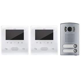 KIT Video Vivavoce Bifamiliare Tecnologia 2 Fili Vivavoce Elvox 7558/E2