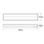 Beghelli Ticinique Lampada di Emergenza LED Incasso Colore Bianco 18 Watt IP42