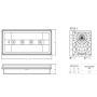 Beghelli Stile+ Lampada di Emergenza LED Incasso Colore Bianco 11 Watt 2H IP42