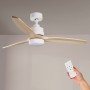 Ventilatore da Soffitto Led Ledme 8822 White Crazy con Luce e Telecomando