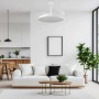 Ledme 8828 Ventilatore da Soffitto a Led Colore Bianco Ø108 Cm