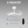 Ledme 8828 Ventilatore da Soffitto a Led Colore Bianco Ø108 Cm