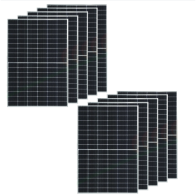 Moduli Fotovoltaico Impianto 4 kW Monocristallino Potenza 410W Silver Pezzi 10