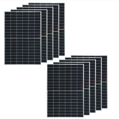 Moduli Fotovoltaico Impianto 4 kW Monocristallino Potenza 410W Silver Pezzi 10