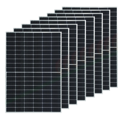 Moduli Fotovoltaico Impianto 3 kW Monocristallino Potenza 410W Silver Pezzi 8