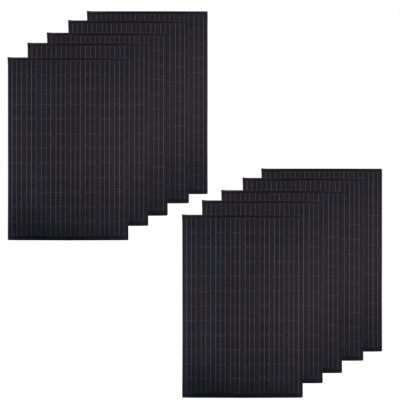 Moduli Fotovoltaico Impianto 4 kW Monocristallino Potenza 410 W Nero Pezzi 10