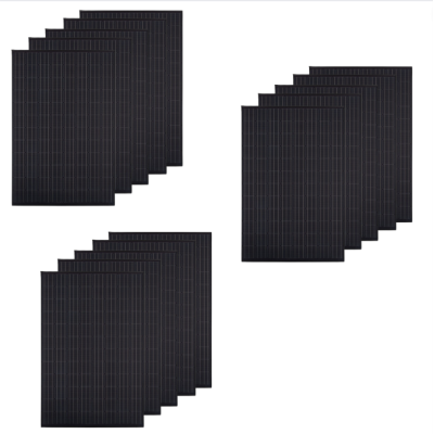 Moduli Fotovoltaico Impianto 6kW Monocristallino Potenza 410 W Nero Pezzi 15