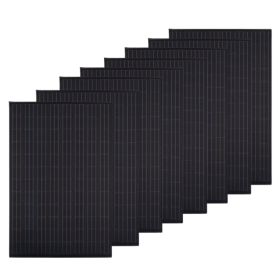 Moduli Fotovoltaico Impianto 4 kW Monocristallino Potenza 500W Nero Pezzi 8