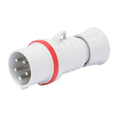 Spina Mobile Dritta Hp Ip44 Ip54 32A 380 415V Rossa