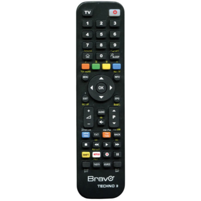 Telecomando Universale Bravo Techno 3 per TV Colore Nero