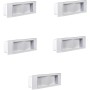 Lampada di Emergenza Kit Pezzi 5 LED Incasso 1499L Bianco 11 Watt 6H IP40