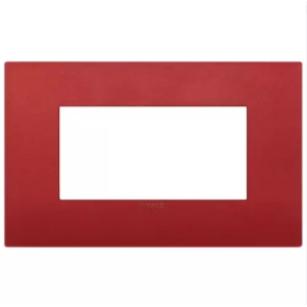 Vimar Arkè Placca Classic Tecnopolimero Rosso Matt 4 Moduli 19654.75