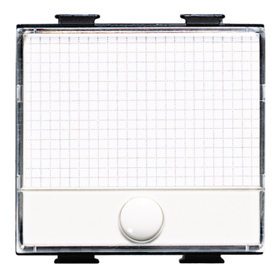Targa Portanome Fuoriporta 1 Polo 10A 250V Campanello