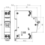Interruttore Magnetotermico 4 Pezzi 1 Polo + Neutro Curva C Btdin Rs FC881C 
