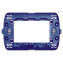 Living Light Telaio Pezzi 20 Supporto Plastica Blu Scatola 3 Moduli LN4703