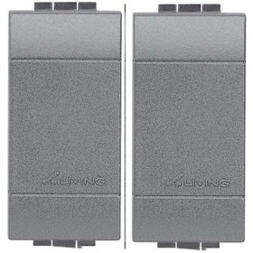 Living Light Pezzi 2 Tappo Copriforo Antracite 1 Modulo  L4950 Falso Polo