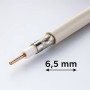 Matassa Cavo Coassiale Tv Ø6,5Mm 75Ω Classe B Ccs da 25 Metri per Impianti Sat