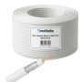Bobina Cavo Tv Ø5 Mm in Rame Puro 75 Ohm da 25 Metri per Interni Protetti