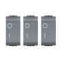 Living Light Pezzi 3 Interruttore Bipolare Antracite L4002N